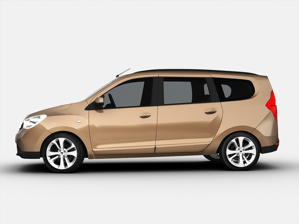 3d dacia car model - Dacia Lodgy (2013)... by Swan3DStudios